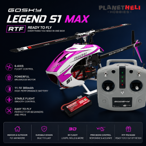 Goosky Legend S1 MAX New Edition  Helicopter (RTF) - Pink